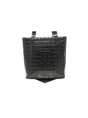 Chanel Choco Bar Jumbo CC Logo GD Leather Tote